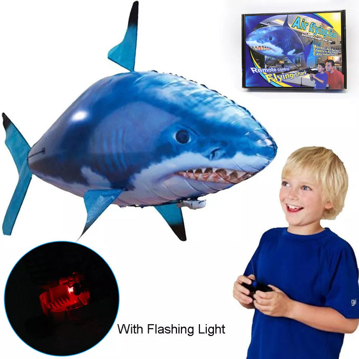 Inflatable Remote Control Shark Toys Air Swimming RC Animal Radio